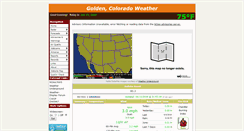 Desktop Screenshot of goldencoweather.com