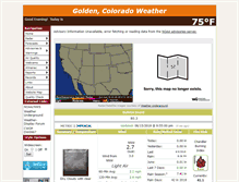 Tablet Screenshot of goldencoweather.com